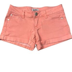 Celebrity Pink.   Skorts in Pink with Rolled Hem